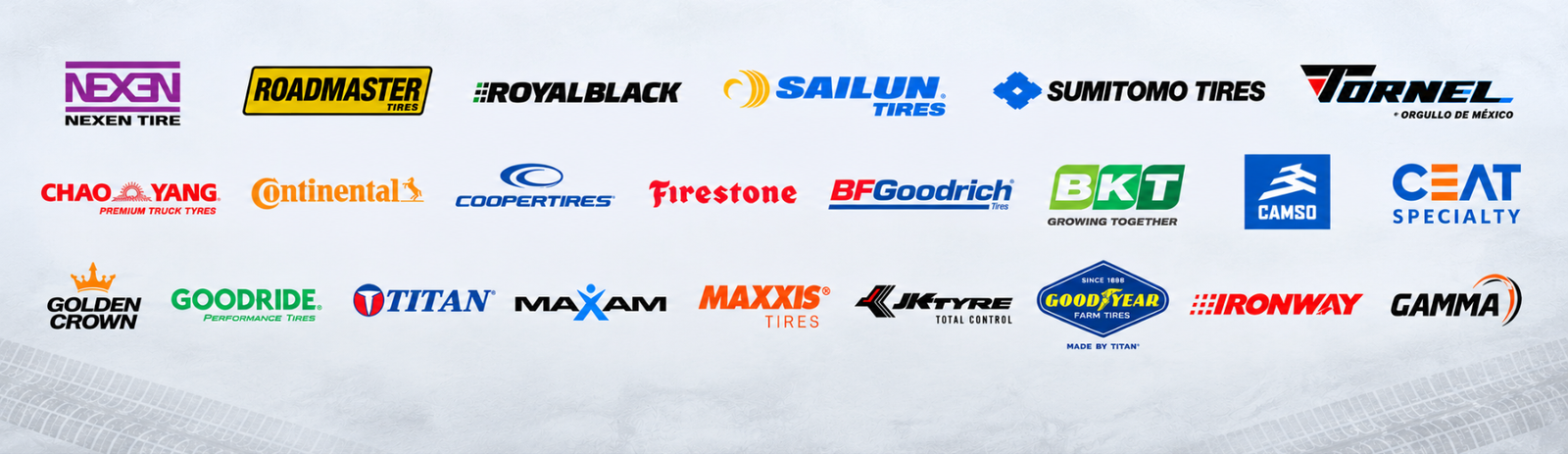 Marcas de llantas disponibles en TireZoneMX